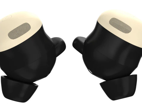 Google Pixel Buds Pro 2 Porcelain 3D Model