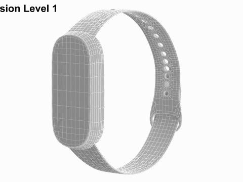 Xiaomi Smart Band 9 White Modello 3D