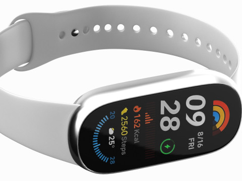 Xiaomi Smart Band 9 Pin Model 3D