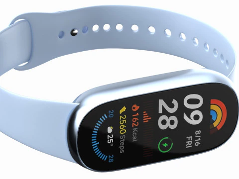 Xiaomi Smart Band 9 Pin 3D Model