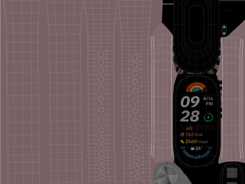 Xiaomi Smart Band 9 Pin Model 3D
