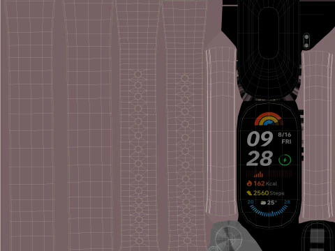 Xiaomi Smart Band 9 Pin 3D Model
