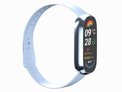 Xiaomi Smart Band 9 Blue 3D Modell