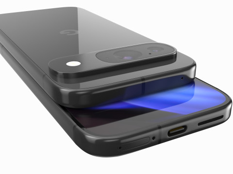 Google Pixel 9 Obsidian 3D मॉडल