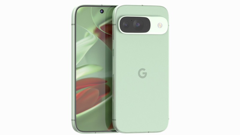 Google Pixel 9 Wintergreen 3D Model .c4d .max .obj .3ds .fbx .stl .blend