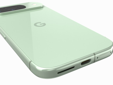Google Pixel 9 Wintergreen 3D Model