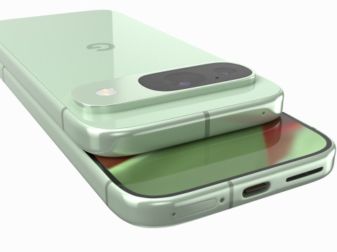 Google Pixel 9 Wintergreen 3D Model