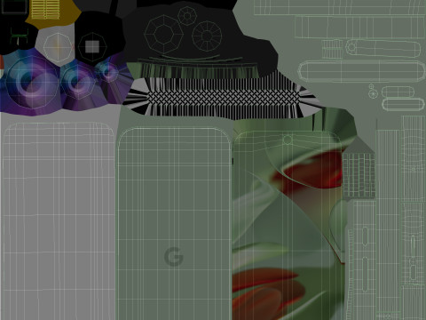 Google Pixel 9 Wintergreen 3D Model