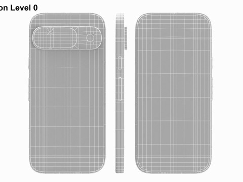Google Pixel 9 Wintergreen 3D Model