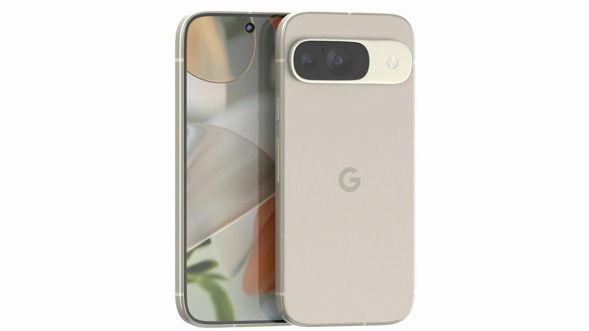 Google Pixel 9 Porcelain 3D Model .c4d .max .obj .3ds .fbx .stl .blend 