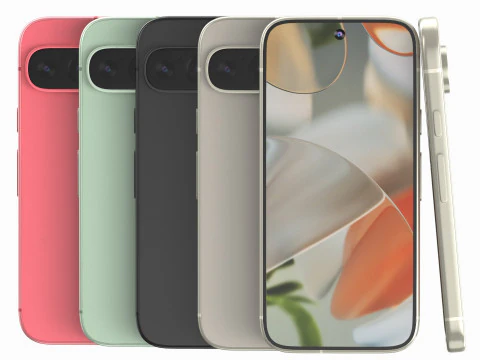 Google Pixel 9 All Colors 3D Model