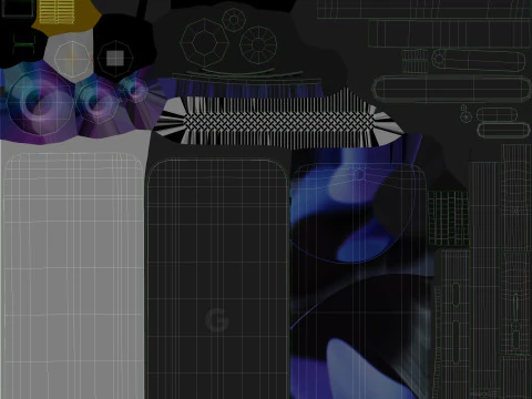 Google Pixel 9 All Colors 3D Model