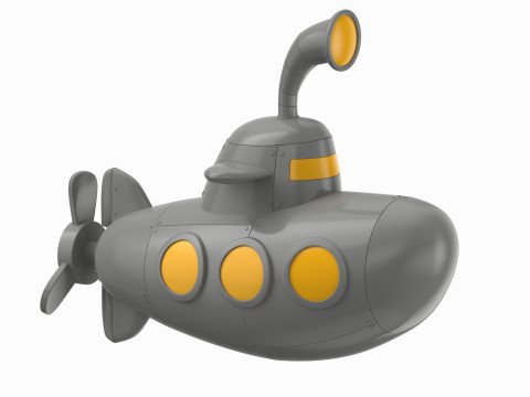 Cartoon Submarines Collection 3D 모델