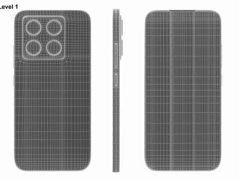 Xiaomi 14T Black 3D Model