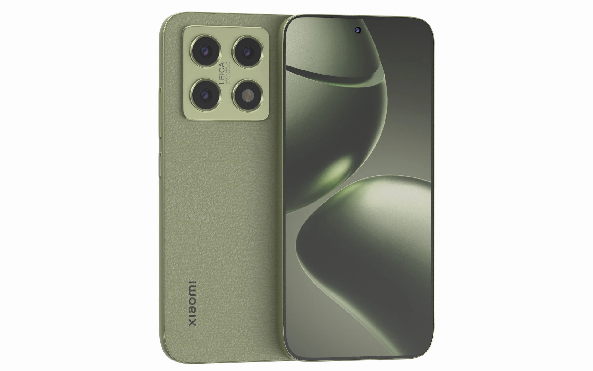 Xiaomi 14T Green 3D Model .c4d .max .obj .3ds .fbx .stl .blend 