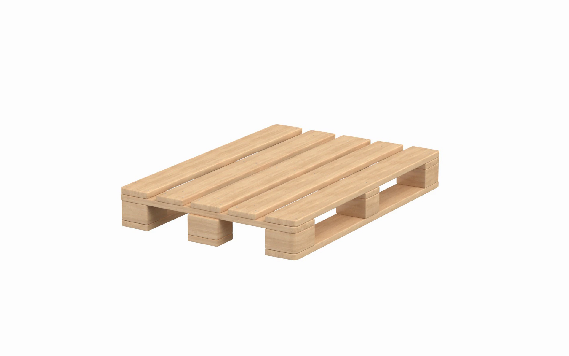 Wooden Pallet 3D Model .c4d .max .obj .3ds .fbx .stl .blend 