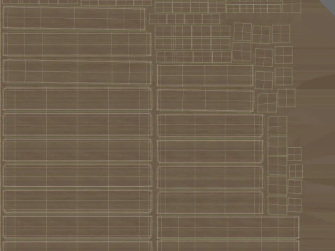 Wooden Pallet 3D Model