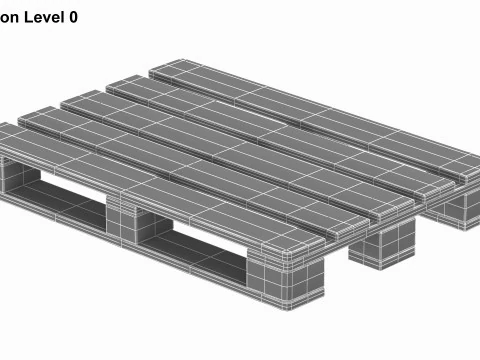 Wooden Pallet 3D Model