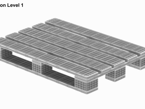 Wooden Pallet 3D Модель