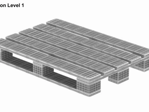 Wooden Pallet 3D Model