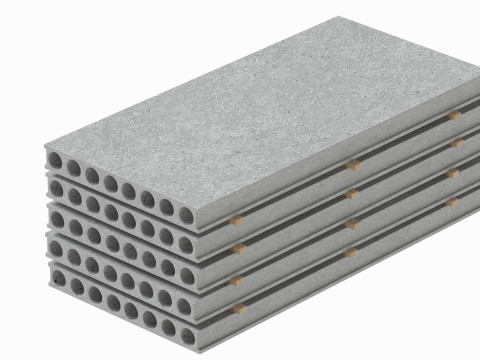 Concrete Slabs 3D Model