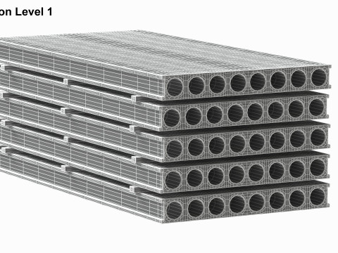 Concrete Slabs 3D Model