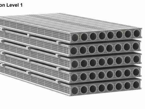 Concrete Slabs 3D Model