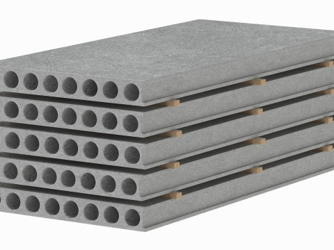 Concrete Slabs 3D Model