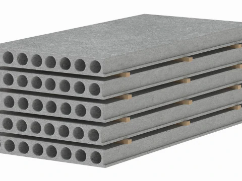 Concrete Slabs 3D Model