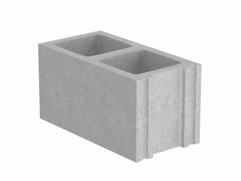 Blok betonowy żużlowy Model 3D
