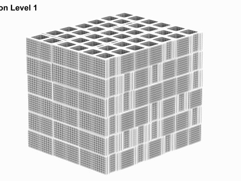 Cinder Blocks Stack 3D Model