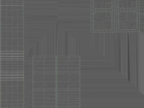 Stos blok&oacute;w żużlowych Model 3D