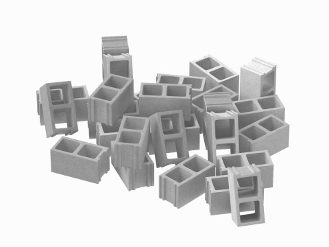Pile Of Concrete Blocks 3D Модель