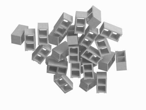 Pile Of Concrete Blocks 3D Модель
