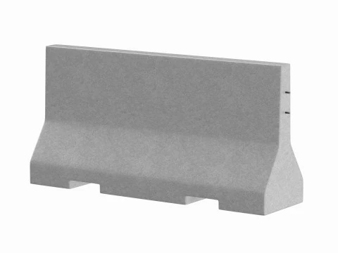 Concrete Barrier V1 3D Model