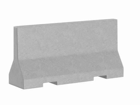 Concrete Barrier V1 3D Model