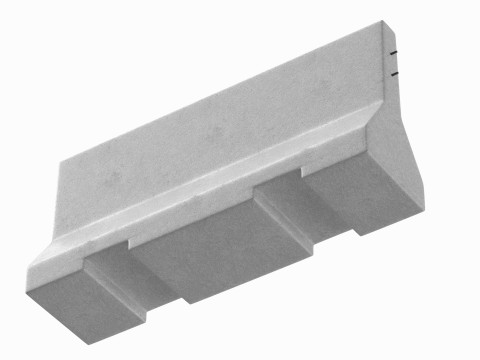 Concrete Barrier V1 3D Модель