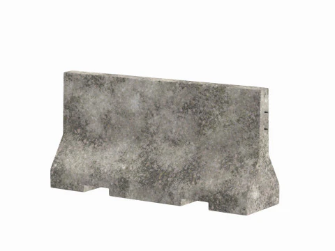 콘크리트 장벽 V2 3D 모델