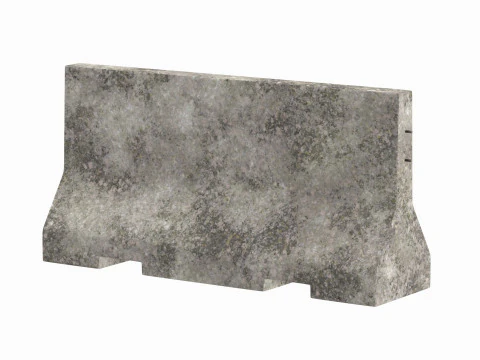 Concrete Barrier V2 3D Model