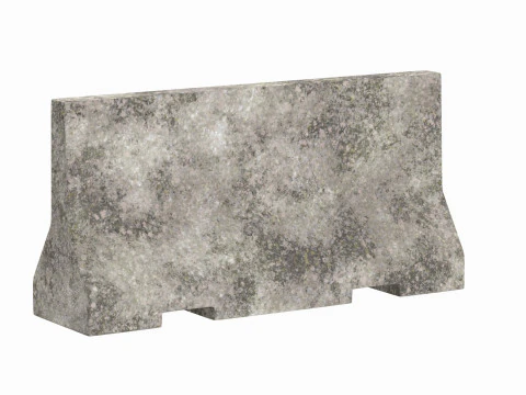 Concrete Barrier V2 3D Model