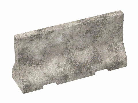 Concrete Barrier V2 3D Model