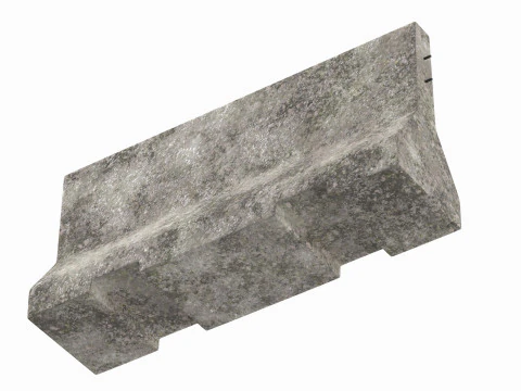 Concrete Barrier V2 3D Model