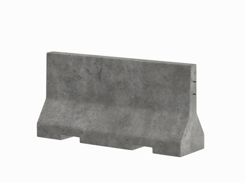 Concrete Barrier V3 3D Модель