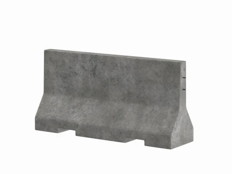 Бетонный барьер V3 3D Модель