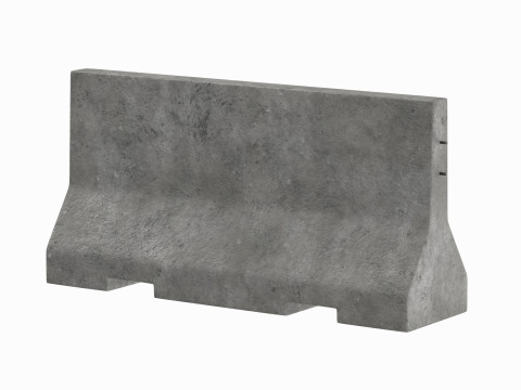Concrete Barrier V3 3D Model