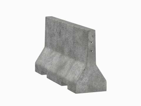 Concrete Barrier V3 3D Model