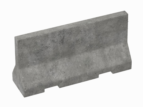 Concrete Barrier V3 3D Model