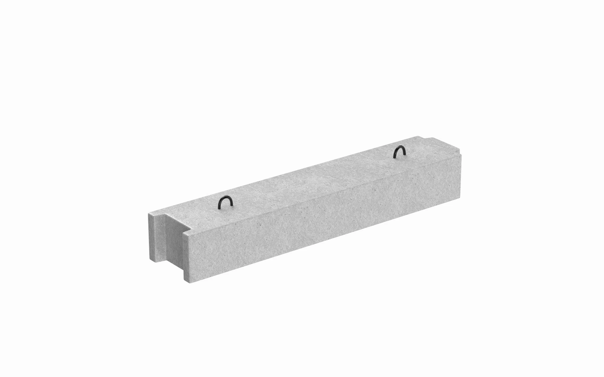 Concrete Block 3D Model .c4d .max .obj .3ds .fbx .stl .blend 