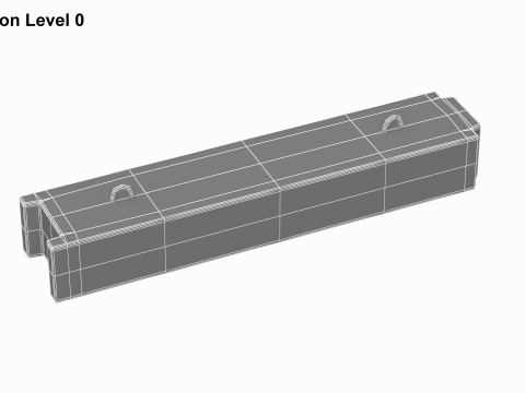 Concrete Block 3D Model