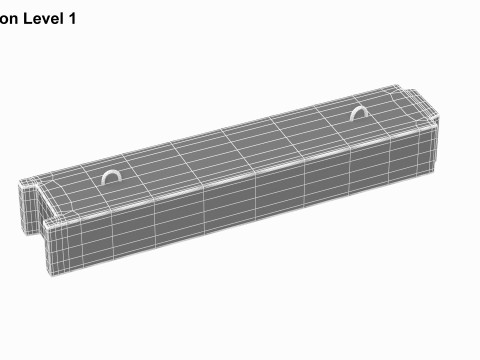 Concrete Block 3D Model